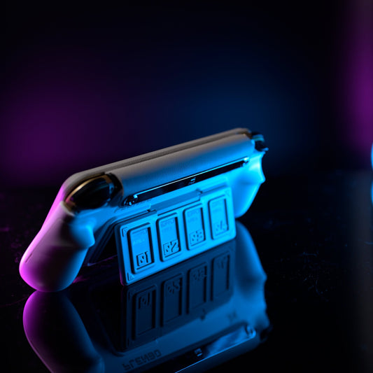 Plenbo GripShield - Modular Switch OLED Grip Case with Magnetic Cover - RawByte