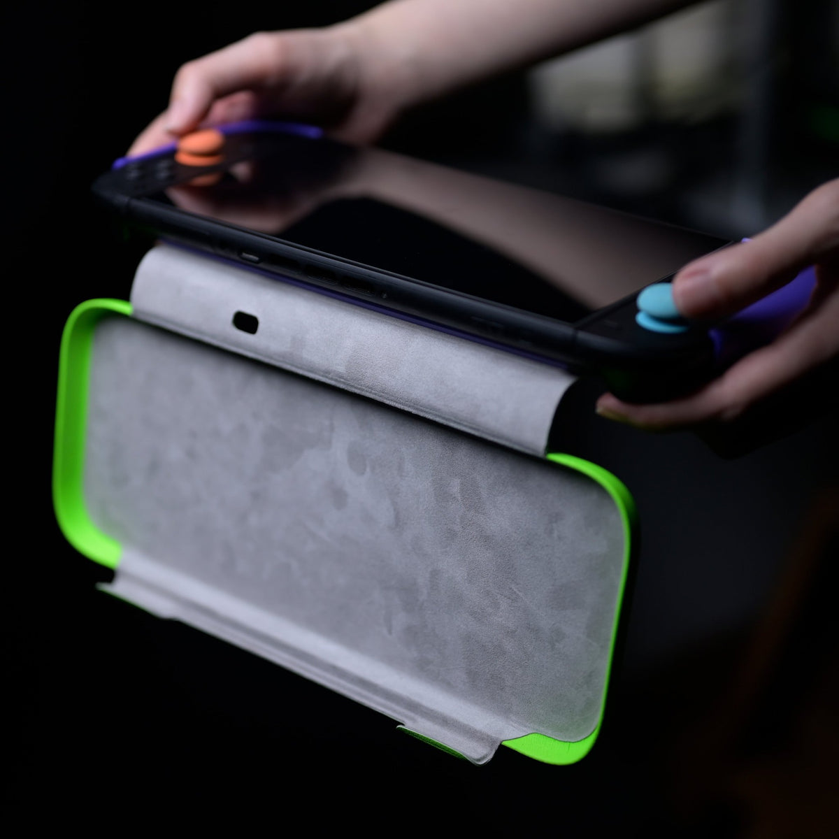 FoldeX Switch 2 Dockable Grip Case with Flip Cover | Anti-Cramp - RawByte