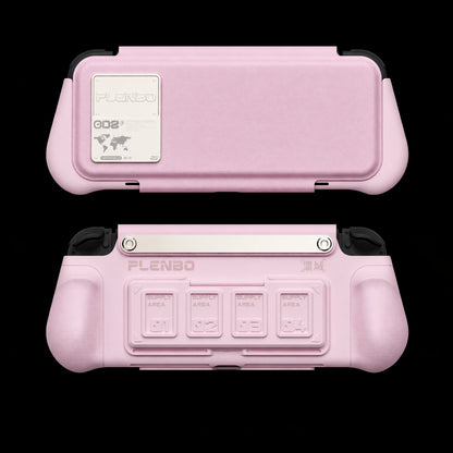 Plenbo GripShield - Modular Switch OLED Grip Case with Magnetic Cover - RawByte