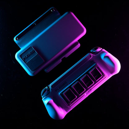 Plenbo GripShield - Modular Switch OLED Grip Case with Magnetic Cover - RawByte